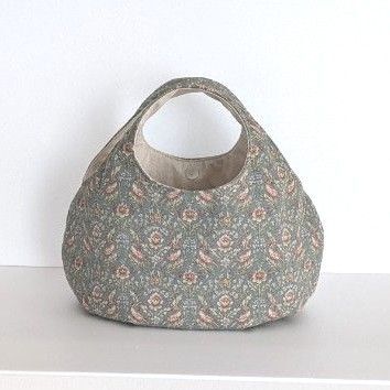 アール・ヌーヴォー 丸底 ころりんバック ハンドメイド 丸いバック 軽いバック マグネットボタン