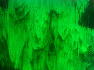702 緑 端材 259x227mm 切端 端硝子 グリーン 板 ガラス 照明 ランプ アート ステンドグラス材料 stained glass part green, ハンドクラフト、手工芸, ガラス工芸, ガラス材料