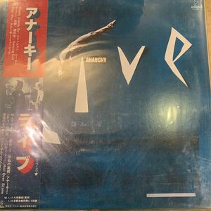 アナーキー ライブ ANARCHY LIVE 帯付き中古レコード