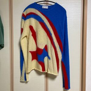 THE WORLD IS YOURS ビッグロゴ モヘアニット