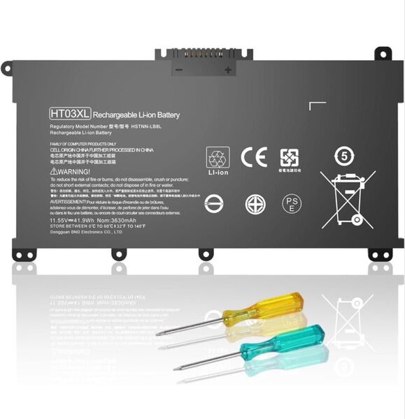 【PSE認証済み】HP HT03XLブラック 対応用【11.55V 3630mAh】 高性能 PC 互換 バッテリー