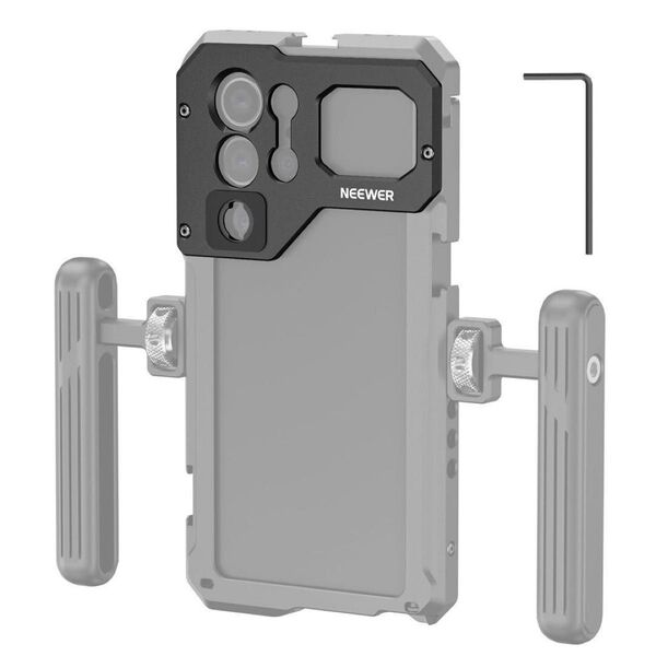 レンズバックプレーン PA021スマホケージ用 ブラック 黒 スマホ 携帯 カメラ