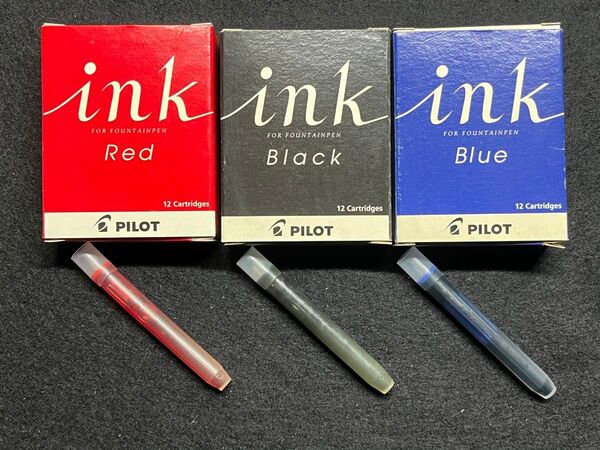 30%off 未使用品☆PILOT 万年筆 カートリッジインキ12本入×3個セット☆デッドストック
