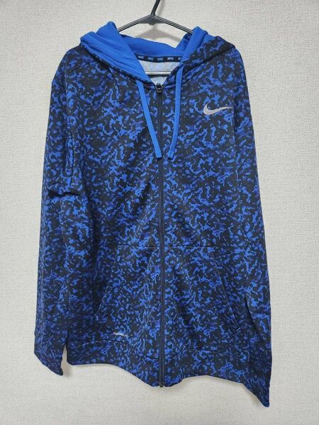 週末限定セール!最終値下げしました!NIKE ナイキ THERMA-FIT パーカー ブルー XXL