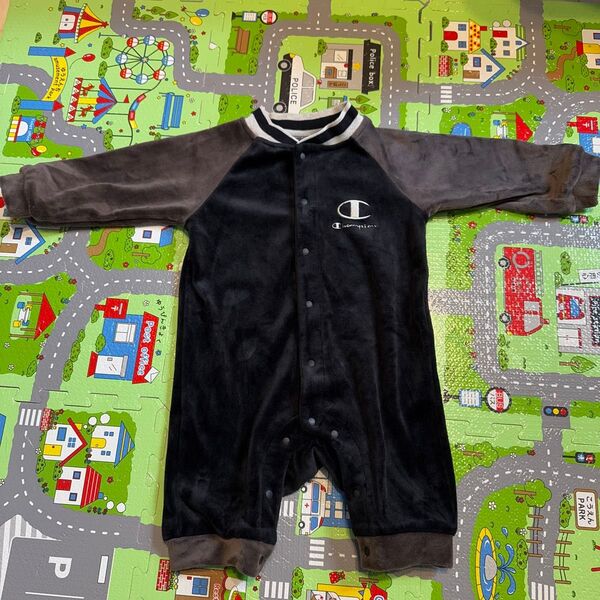 長袖ロンパース カバーオール ベビー服 champion 80cm