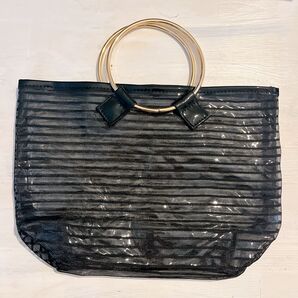新品未使用 クレア メッシュトートバッグ ブラック