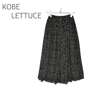 KOBE LETTUCE/神戸レタス テグスヘムシフォンマキシスカート ロングフレアスカート レオパード柄