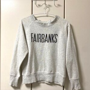 ローリーズファーム トレーナー スウェット プルオーバー 長袖 部屋着 ルームウェア パジャマ ロゴ プリント グレー 黒 服