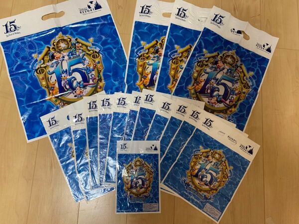 ディズニーランド ショップ袋 ディズニーシー15th