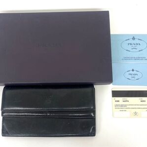 PRADA レザー ウォレット 長財布 財布 プラダ 二つ折り長財布