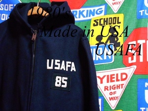 ★希少なSMALL REGULAR★Made in USAアメリカ製USAFA81年製米軍実物ビンテージメルトンウールジャケットガデットコート80s80年代紺ネイビー