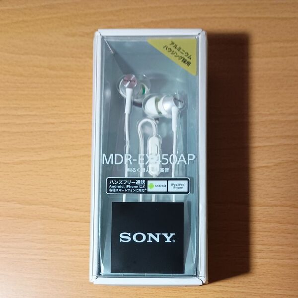 【動作確認のみ】密閉型インナーイヤーレシーバー MDR-EX450AP(W) プラチナホワイト
