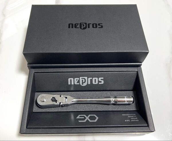 KTC neprosネプロス 9.5sq.コンパクトフレックスラチェットハンドル NBRC390F