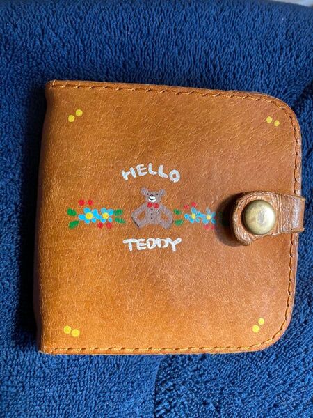 レザー 財布 二つ折り財布 ハンドメイド