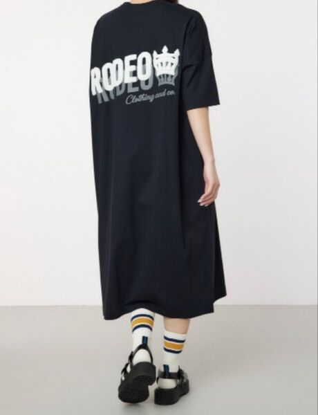 新品 ロデオ ワンピ 黒 ゆったり マタニティ ワンピース ブラック