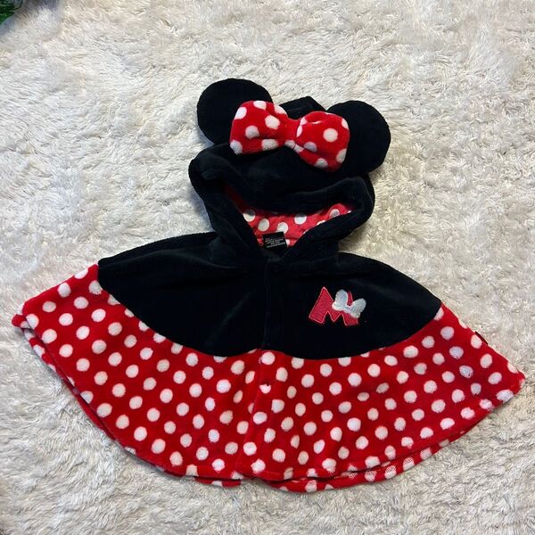 ポンチョ ケープ ベビー ミニー ディズニー Disney ミッキー 防寒具 コート 子供 BABYDOLL