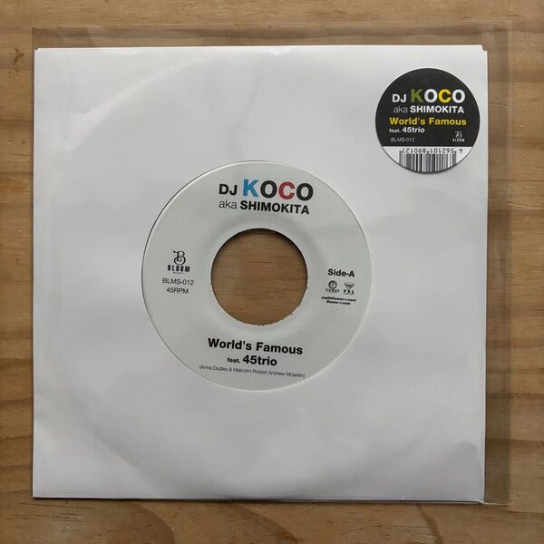 DJ KOCO aka SHIMOKITA - World's Famous 7 inch レコード 新品未使用