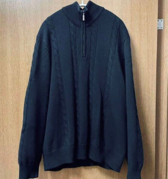 カルバンクライン Calvin Klein ハーフジップ ニット コットンニット