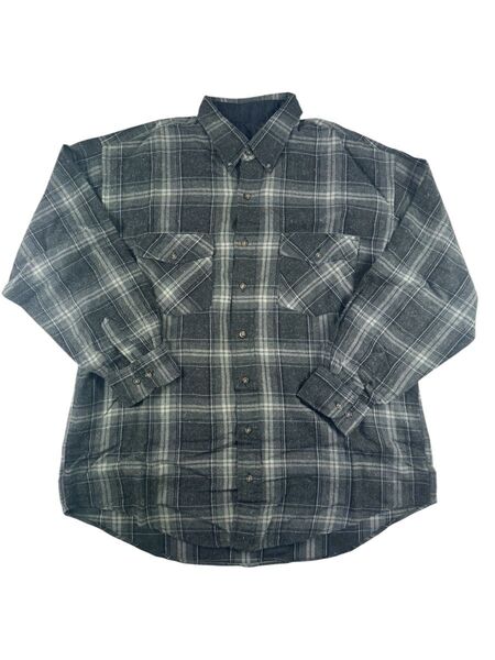 USED 90's VAN HEUSEN ネルシャツ アクリルシャツ チェック アメカジ 古着 大きめLTサイズ 90年代