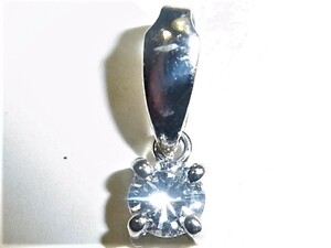 [ Tokyo . middle pawnshop .. san ] new goods * unused Pt900 platinum pendant diamond 0.212ct