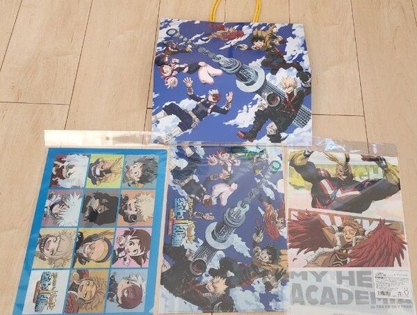 僕のヒーローアカデミア スカイツリーコラボ クリアファイル3種+ショッパー パンフレット