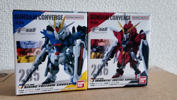 FW GUNDAM CONVERGE ♯24 ライジングフリーダム イモータルジャスティス ガンダム コンバージ