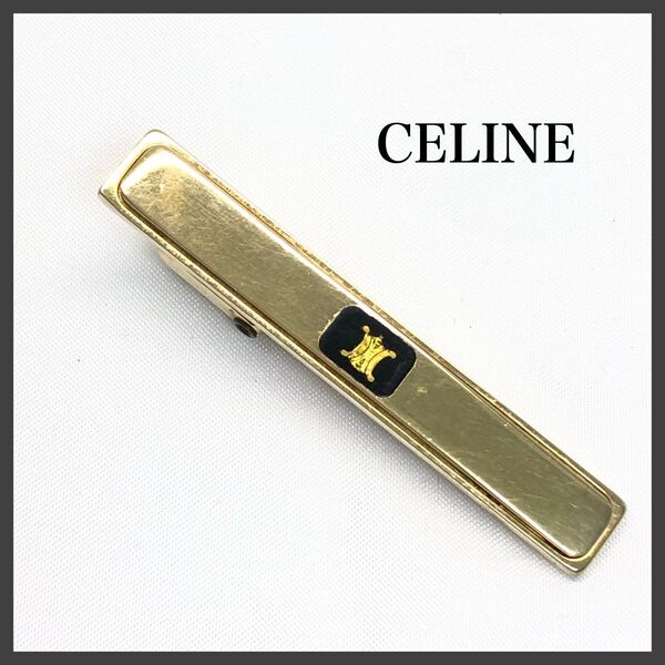 CELINE セリーヌ ネクタイピン トリオンフ ゴールド ブラック