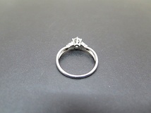 ★☆【ダイヤモンド】Pt900 プラチナ900 ダイヤモンド 一粒 0.403ct メレダイヤ 0.10ct リング 指輪 ＃17ot☆★_画像4