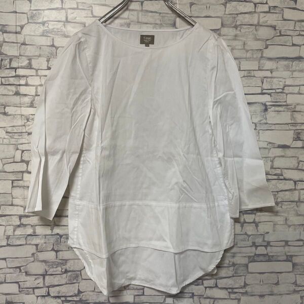 美品 T-mat masaki-Paris 白シャツ サイズ1 コットン100% トップス ブラウス