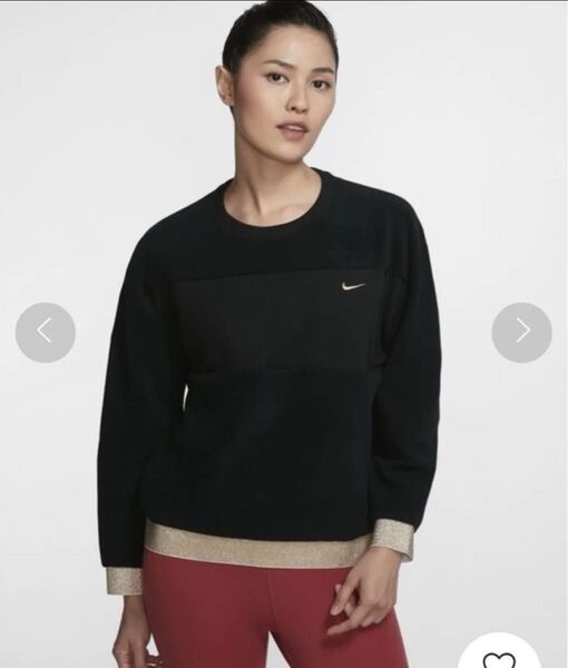 NIKE ナイキ スウェット トレーナー ブラック×ゴールド