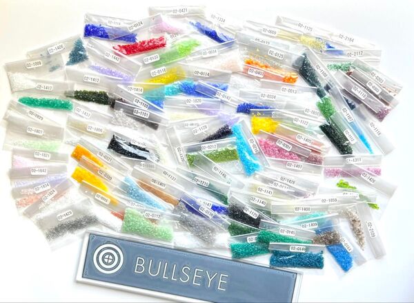 【フリマ】ブルズアイ ガラスフリット&ガラスパウダー 88種類 満足のフルセット 膨張率90 フュージング 七宝焼 キルンワーク