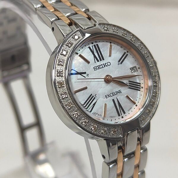 【美品】セイコー SEIKO EXCELINE SWCW008 エクセリーヌ 稼働品
