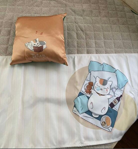 【非売品】夏目友人帳 HOTEL NYANKO ホテルニャンコ ベッドスロー クッション ホテルモントレコラボ品 ニャンコ先生