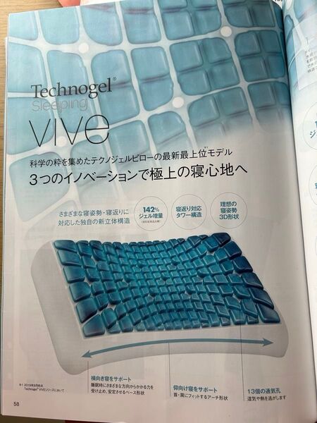 美品 POLA ポーラ テクノジェルピロー VIVE ジェル枕 イタリア製