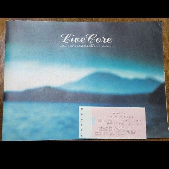 尾崎豊 1988 LIVE IN BIG EGG パンフレット 半券付き