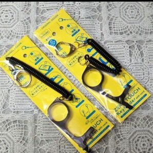 キーホルダー ゼロタッチ 感染対策グッズ 2個