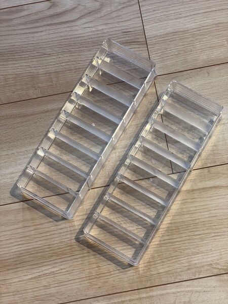 アイシャドウ 収納 収納 ケース アクリルスタンド 8仕切り (L) 2個