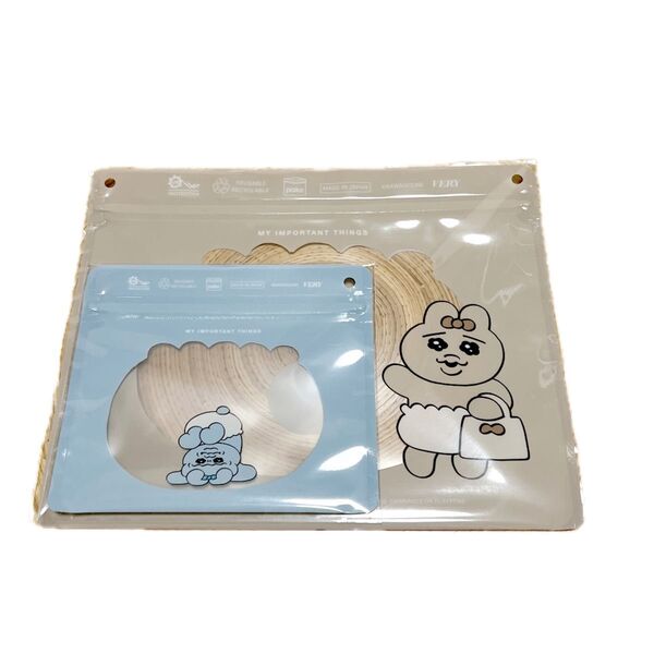 ☆未使用☆おぱんちゅうさぎ×VERY×Pakeのトリプルコラボ「だいじだいじ」ケース大小2種類VERY3月号付録