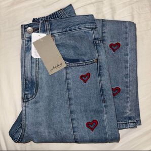 Alley by Wcloset サイドラインデニムパンツ