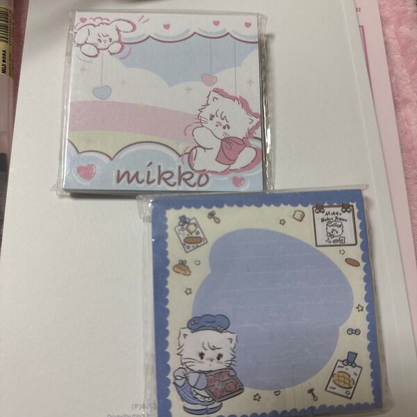 レターセット メモ帳 付箋 mikko