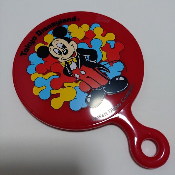 新品 ディズニー ミッキー 手鏡 ミラー 昭和レトロ