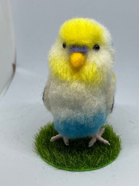 羊毛フェルト ハンドメイド ふわふわセキセイインコ