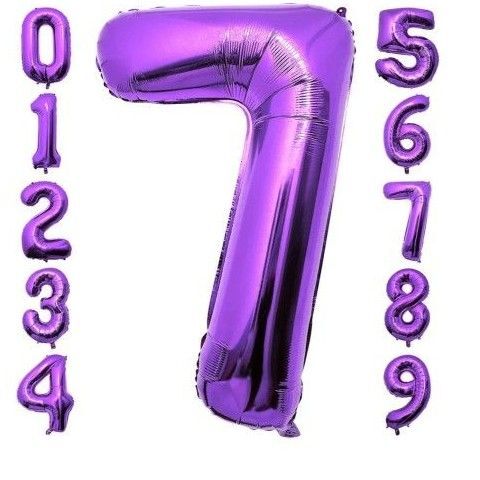 大きい 数字 7 バルーン バースデー パーティー 誕生日 風船 飾り セット (ゴールド, 7) 誕生日