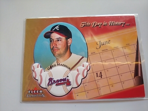 2002 Fleer Tradition This Day in History Greg Maddux