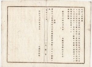 N20010305公文書 明治18年大蔵省告示〇函館県 函館第百四十九国立銀行を東京第百十九国立銀行へ合併 紙幣は従前通り通用 大蔵卿松方正義 大