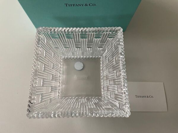 未使用 ティファニー スクエアボウル TIFFANY ガラスボウル