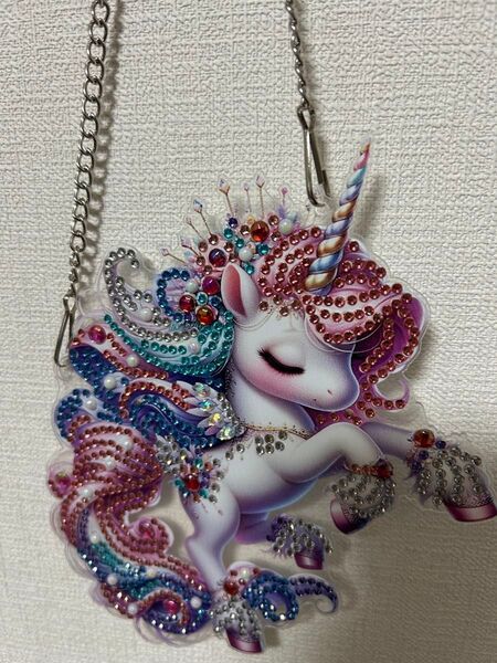 かわいいユニコーンのダイヤモンドビーズアート(完成品)