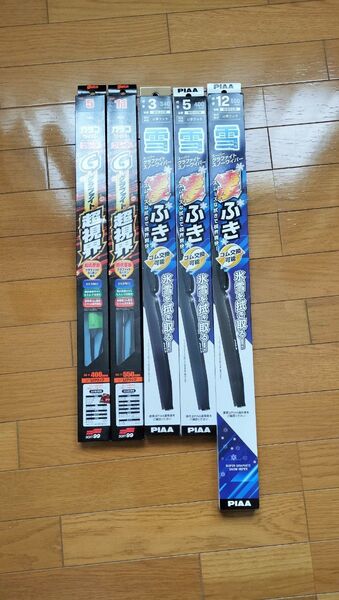 PIAA冬雪用ワイパーブレード340 400 550 ガラコ夏ワイパー400 550