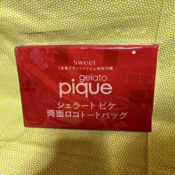 ジェラピケ雑誌 Sweet 雑誌付録 ジェラートピケ 両面ロゴトートバッグ