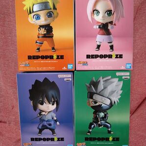 4種 セット NARUTO ナルト 疾風伝 REPOPRIZE 春野サクラ&うずまきナルト はたけカカシ うちはサスケ フィギュア
